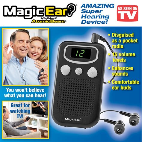 Television infomercial for the magic ear